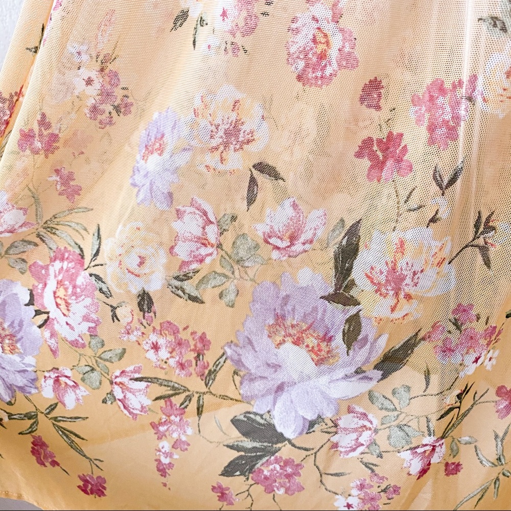 L.I.F.E Yellow Floral Kimono - Picture 12 of 12